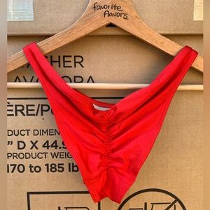 Red American Apparel Scrunch Butt bikini bottoms Sz. Med